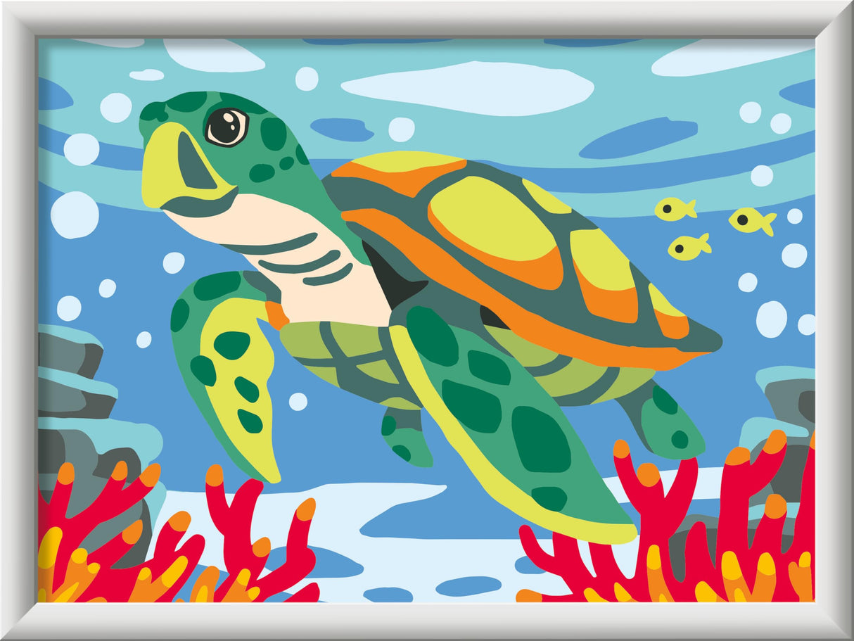 Ravensburger Creart Sea Turtle Paint by Numbers Kit for Children Ravensburger
