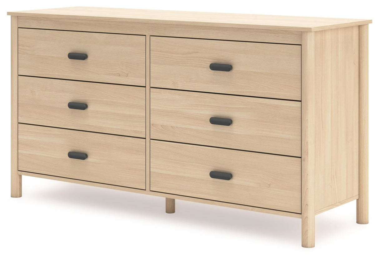 Signature Design by Ashley Cabinella Casual 6-Drawer Dresser with Safety Stop, Light Brown Signature Design by Ashley