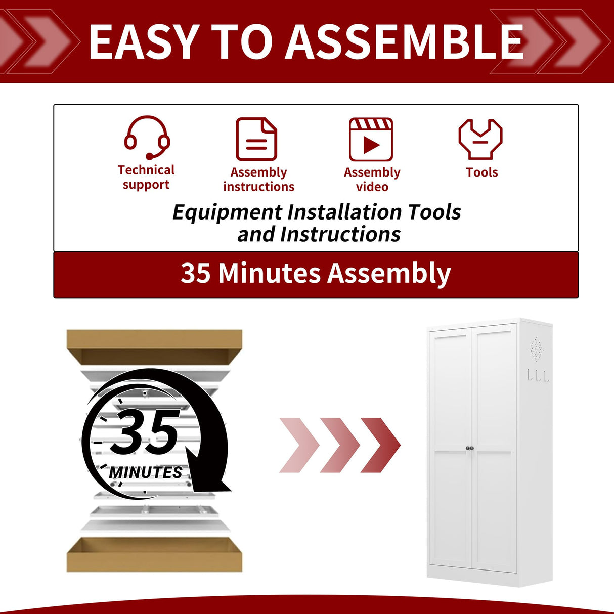 AQY Kitchen Pantry Cabinet,61" White Pantry Storage Cabinet with 4 Tier Adjustable Shelves and 2 Doors,Freestanding Cupboard,Metal Pantry Cabinets with Handle for Living Room Kitchen Assembly Required AQY