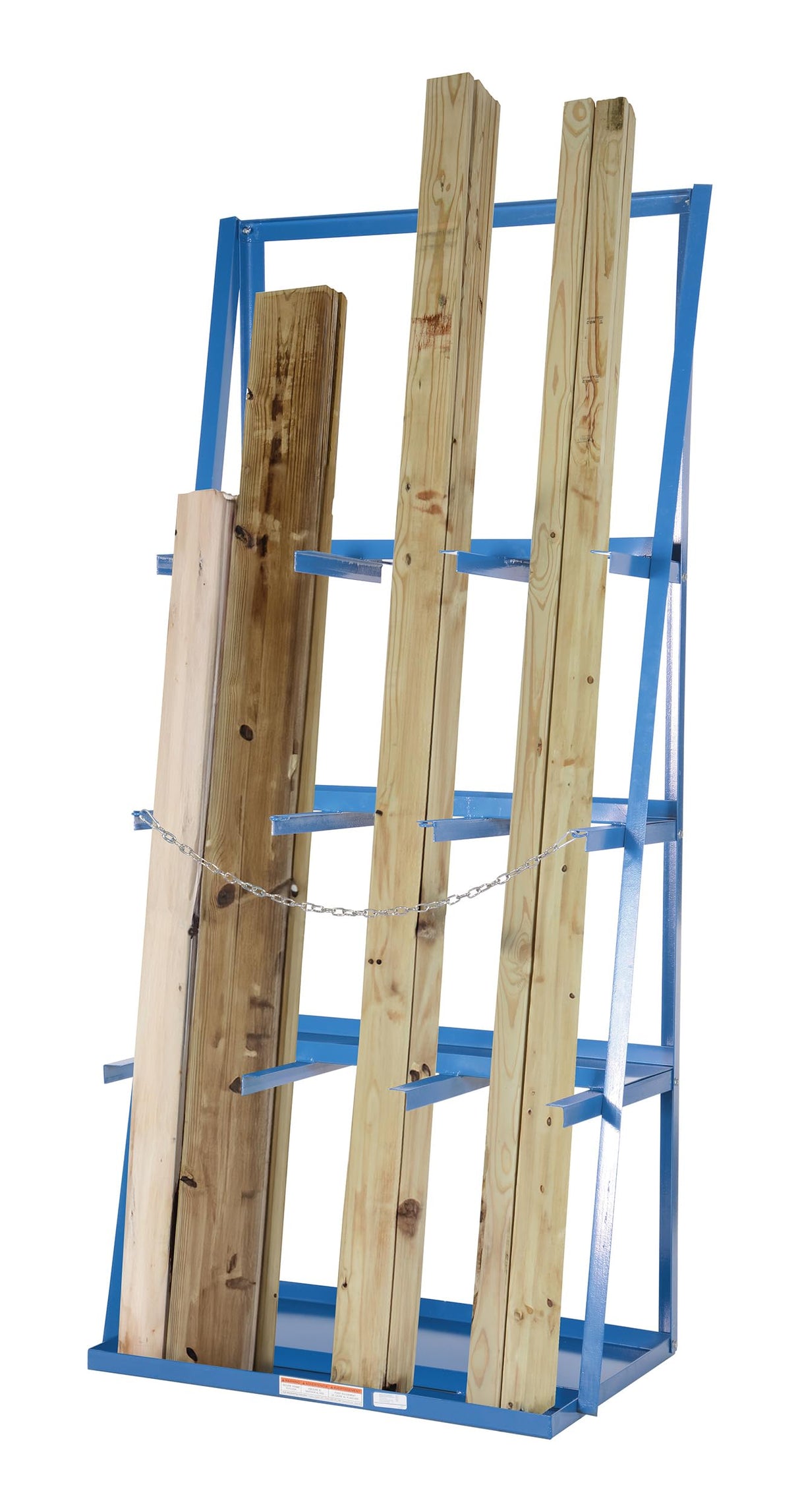Vestil VBR-9 Steel Vertical Bar Rack 39.375 x 24.125 x 84 3,000 Lb. Capacity Blue Vestil