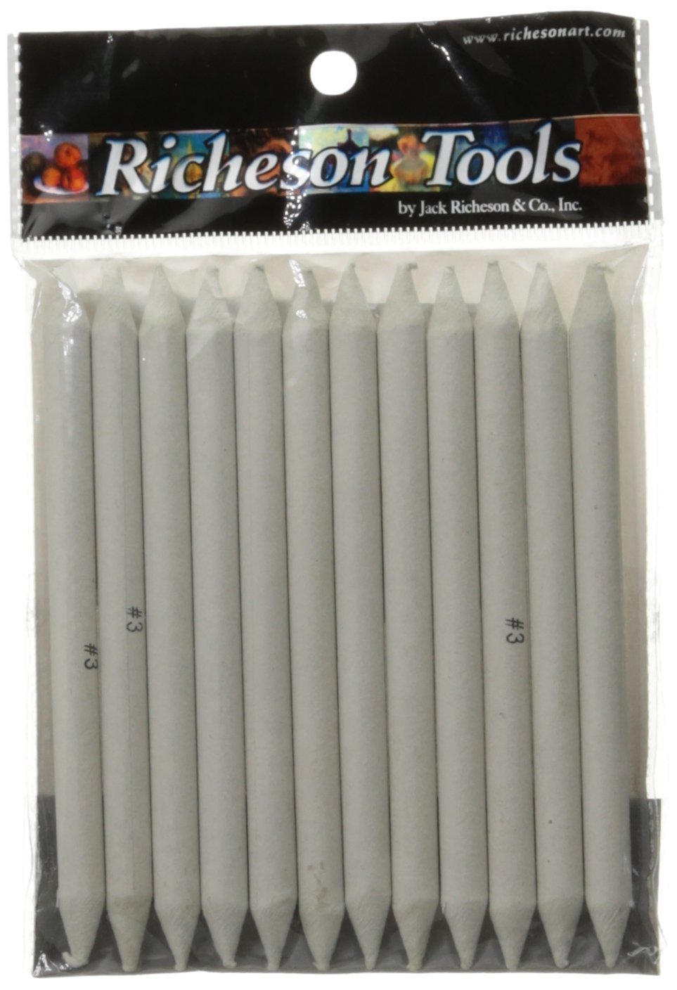 Jack Richeson 12-Piece Stomp Blender Set, Size 3 Jack Richeson