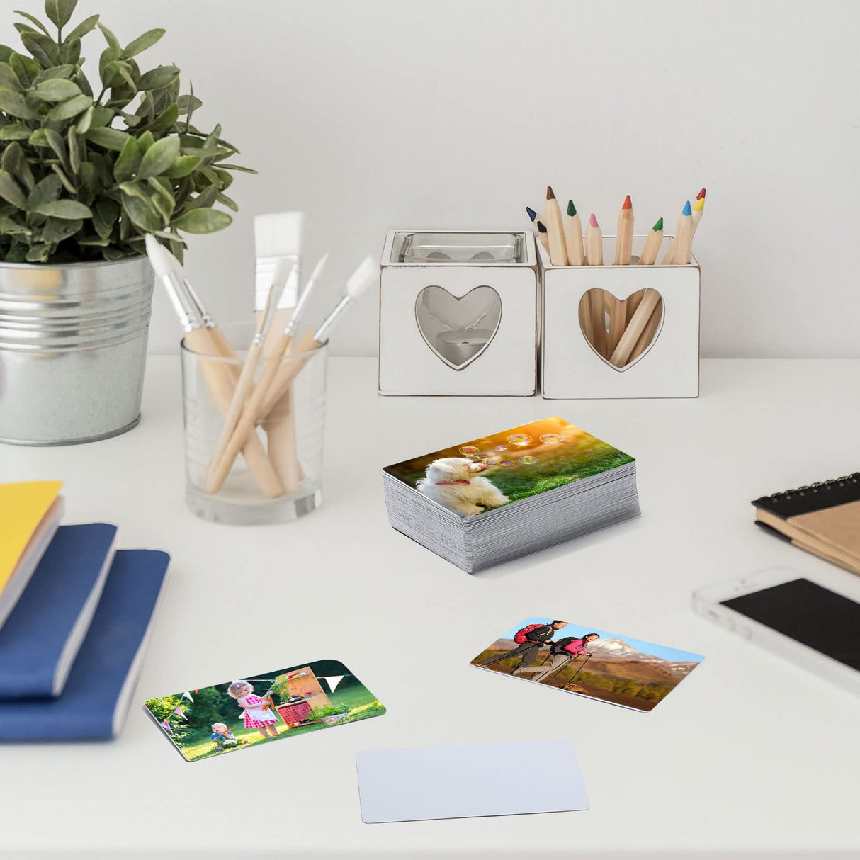 200 Pcs Sublimation Business Cards Sublimation Blanks Metal Name Card White Aluminum Blanks Thick Business Cards for Custom Engrave Print DIY Gift Card 2.13 x 3.39 Inches (0.22 mm, 0.01 Inch) Kosiz