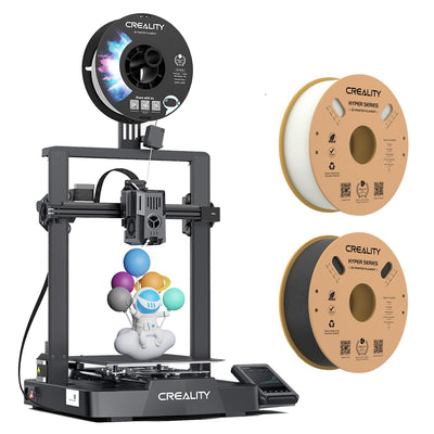 Creality Ender 3 V3 KE 3D Printer Up to 500mm/s Printing Speed, 1kg x 2 Pack High Speed PLA Included, 60W Ceramic Heater Hotend, X-axis Linear Rail & Dual Fans, Creality OS Smart Control,220x220x240mm