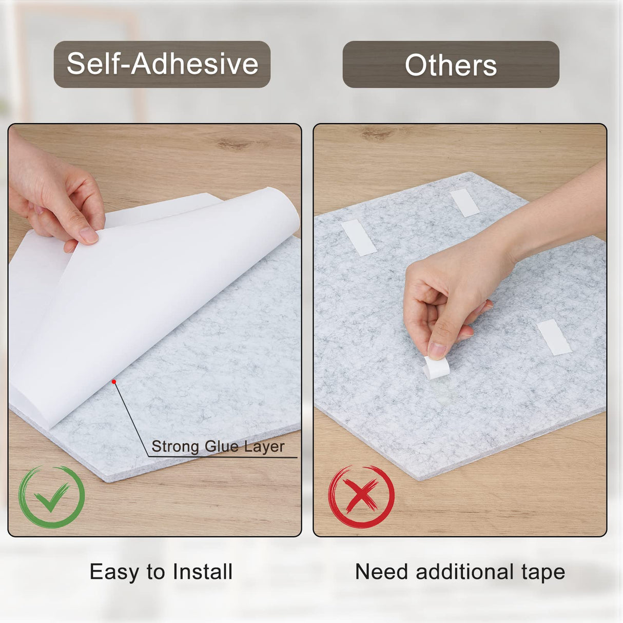 12 Pack Self-adhesive Acoustic Panels, Hexagon Sound Dampening Panels, 14 X 12 X 0.4 In Sound Proof Panels for Walls, High Density Flame Resistant Sound Absorbing Padding for Recording Studio, Office Necmuaih