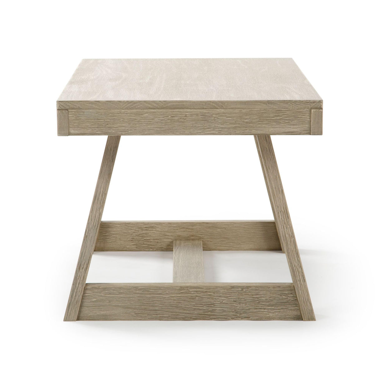 Plank+Beam Classic Rectangular Coffee Table, 48 Inch Farmhouse Coffee Table, Mini Center Tables for Small Spaces, Small Living Space Tea Table, Seashell Wirebrush Plank+Beam