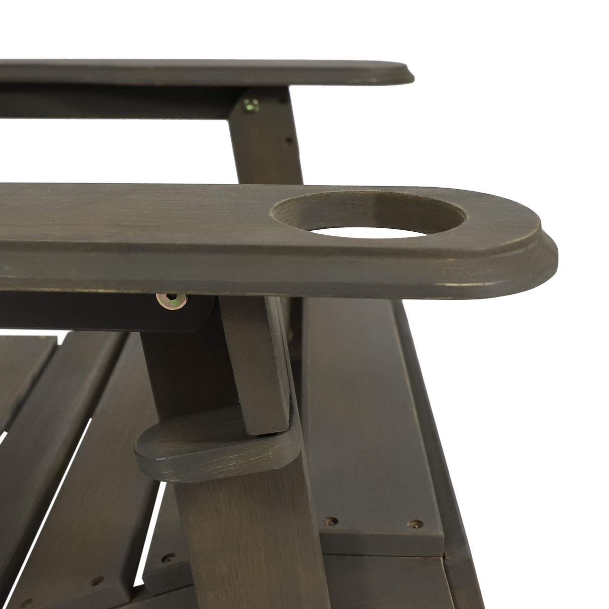 Christopher Knight Home Cheryl Outdoor Acacia Wood Folding Adirondack Chair, Gray Christopher Knight Home