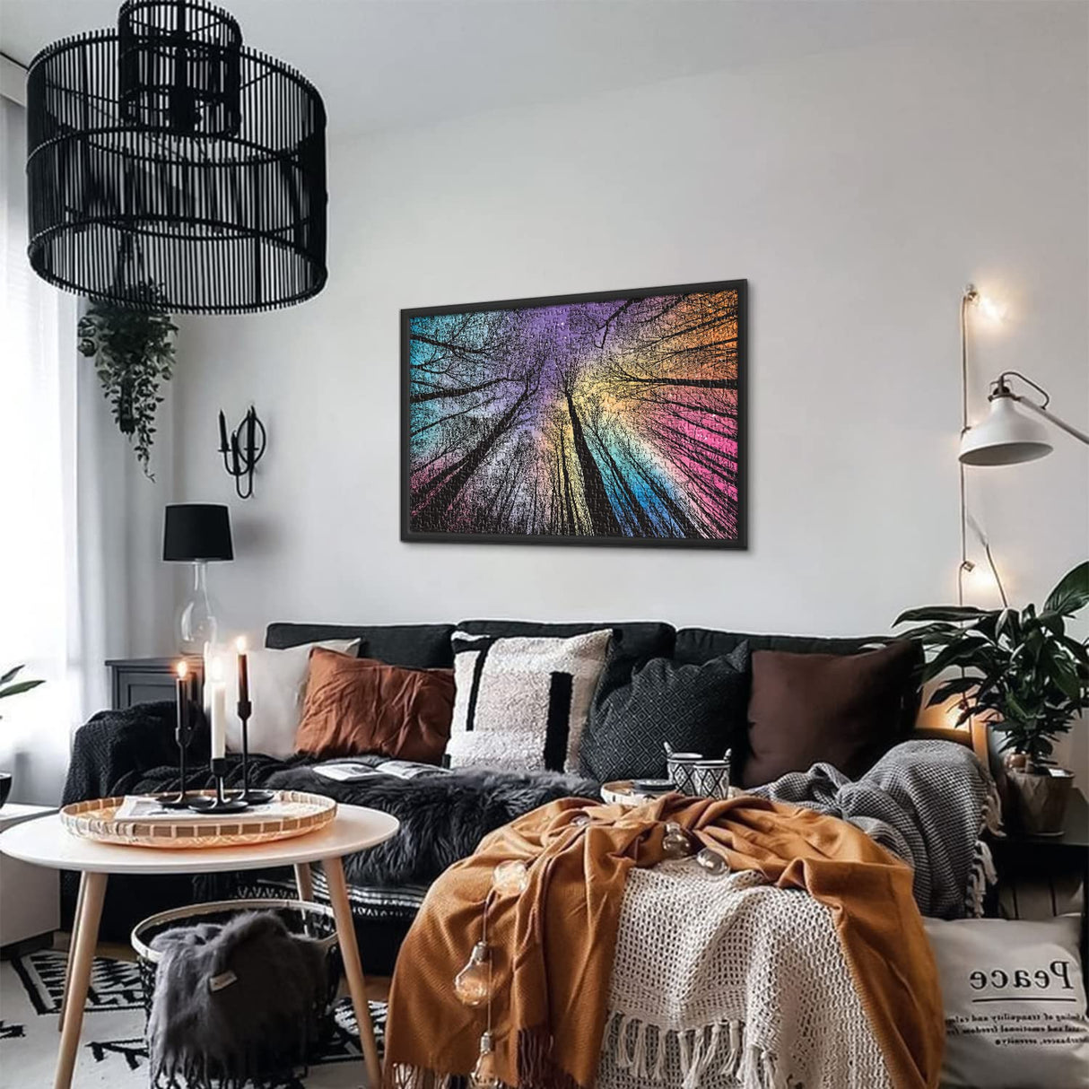 Hard Impossible Puzzles for Adults 1000 Piece, Challenging Difficult Puzzles for Adults, Colorful Gradient Jigsaw Puzzle for Adult BBOLDIN