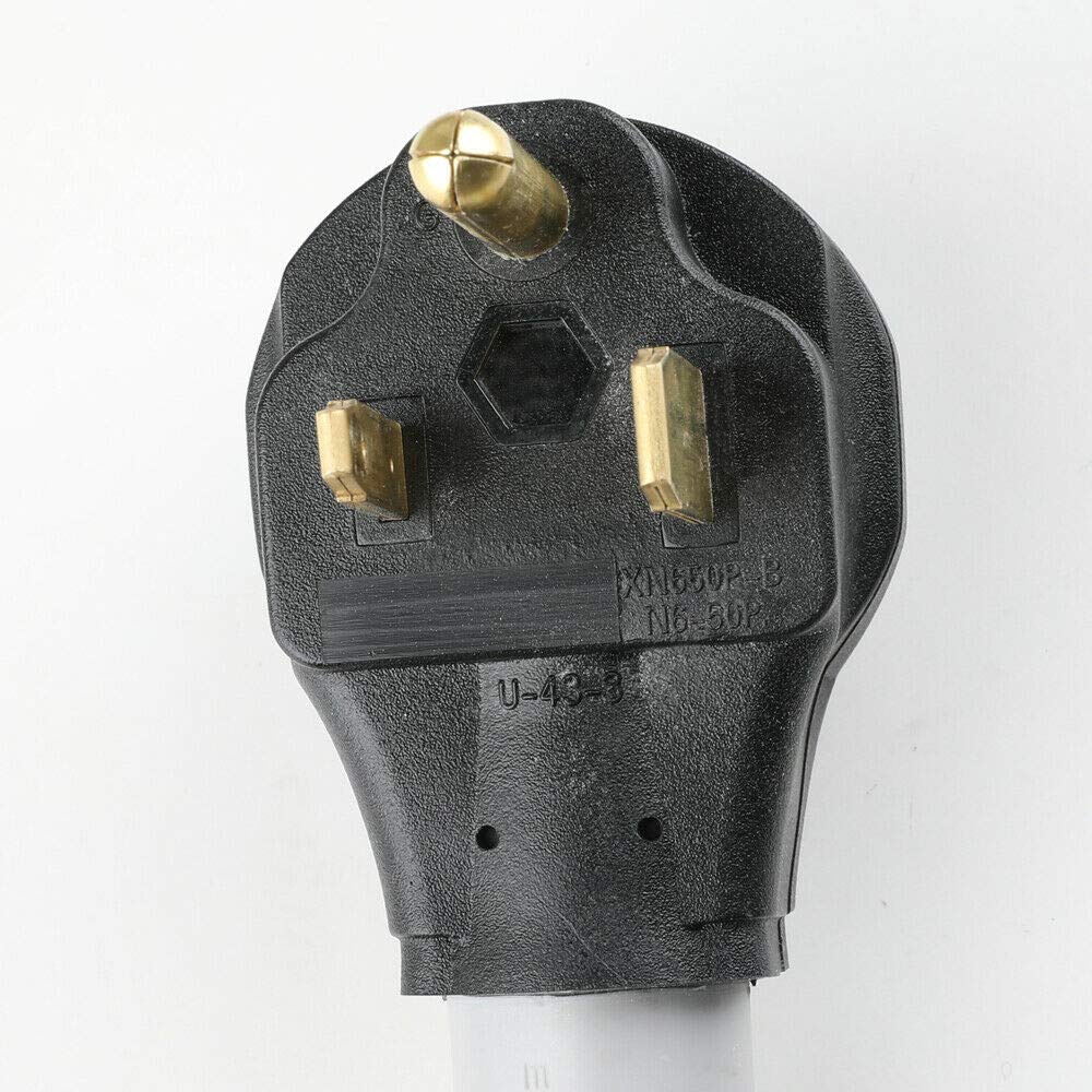 Morec NEMA 6-50P to 14-50R 240V 50 Amp Welder Welding Dryer EV Charger Power Cord Adapter Adaptor Connector Connecter Morec