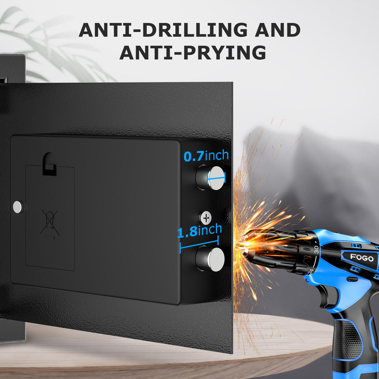 Bonsaii Safe, 0.6 Cubic Safe Box with Electronic Keypad, Removable Shelf, for Valuables Jewelry and Documents in Home, Hotel, or Business, 9.84"D x 13.78"W x 9.84"H bonsaii