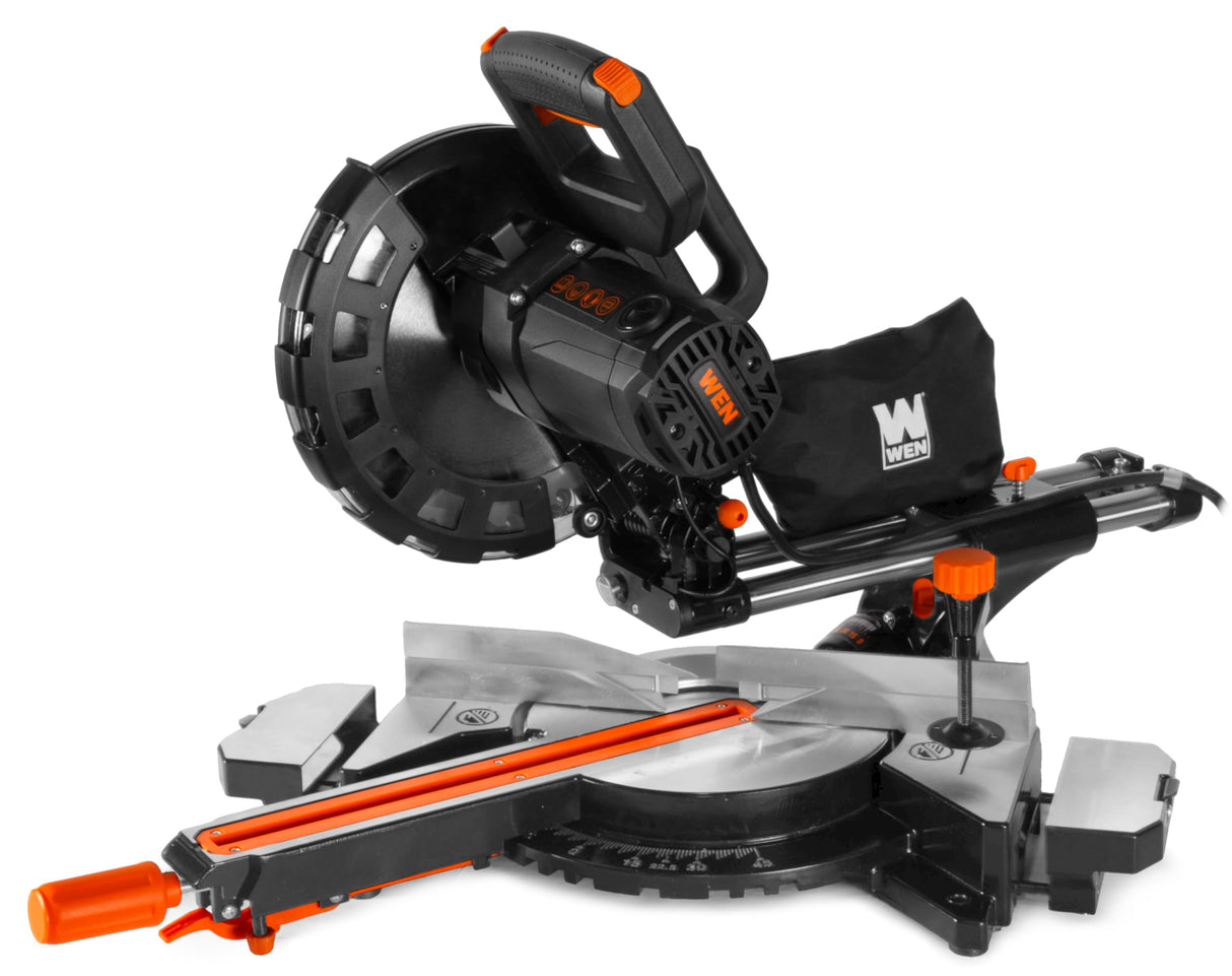 WEN 15-Amp 10-Inch Single-Bevel Sliding Compound Miter Saw with Laser (MM1014) WEN
