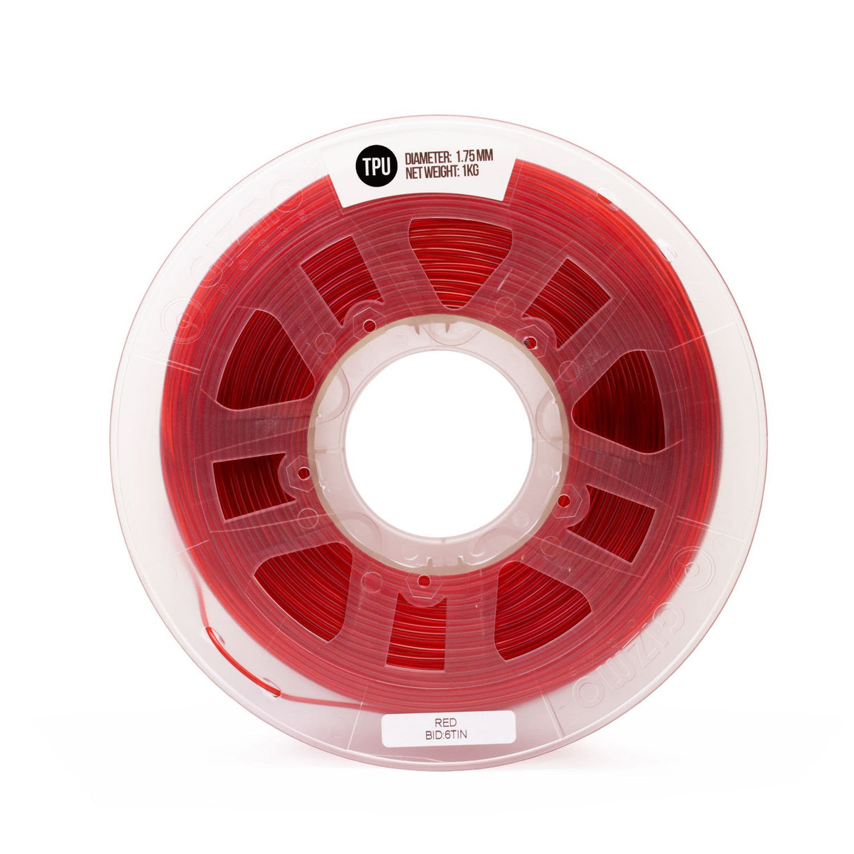 Gizmo Dorks 1.75 mm Flexible Filament (TPU), 1 kg for 3D Printers, Red Gizmo Dorks
