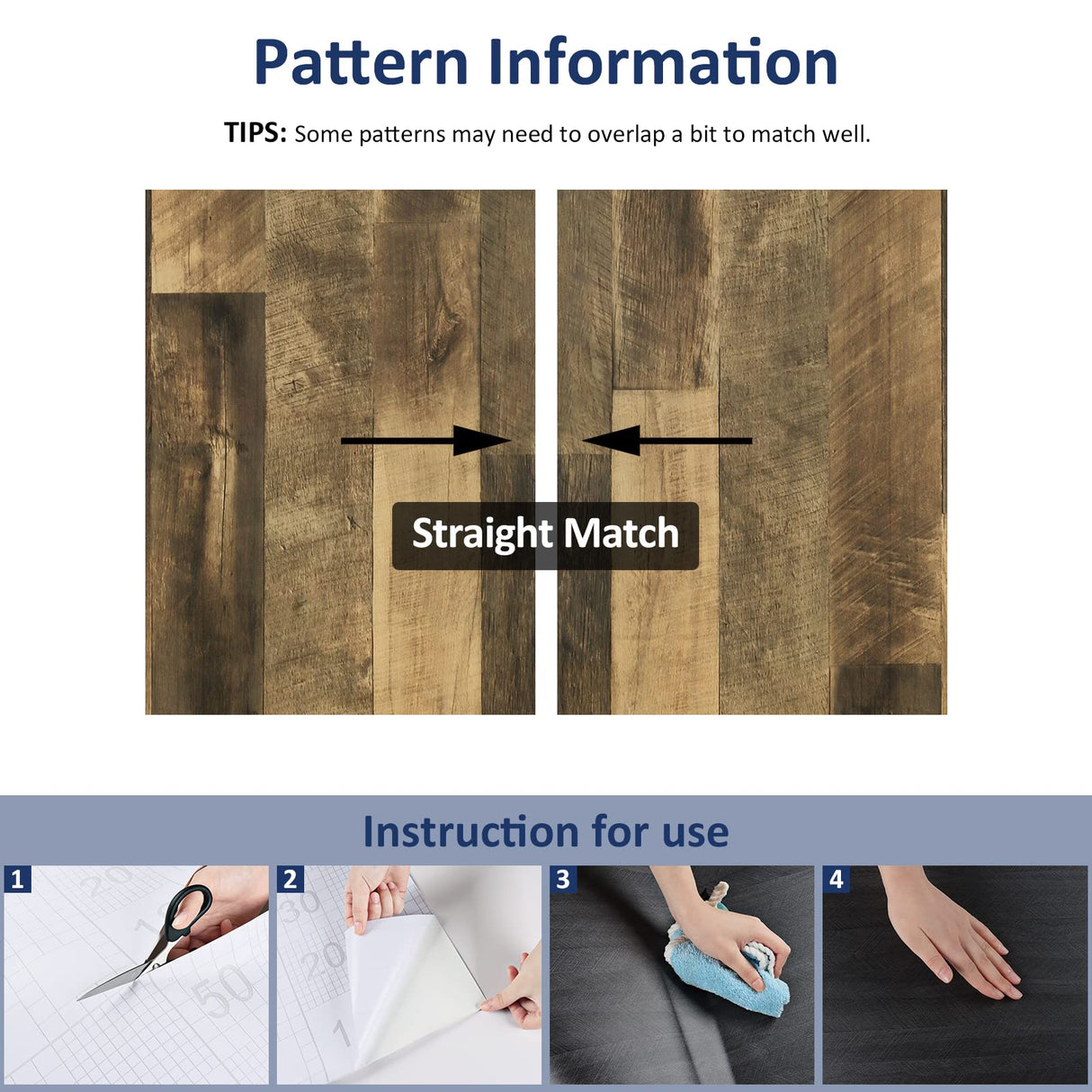 WESTICK Brown Wood Wallpaper Peel and Stick Wood Contact Paper for Cabinets Countertops Waterproof Wooden Wall Paper Decorative Vinyl Countertop Wood WESTICK