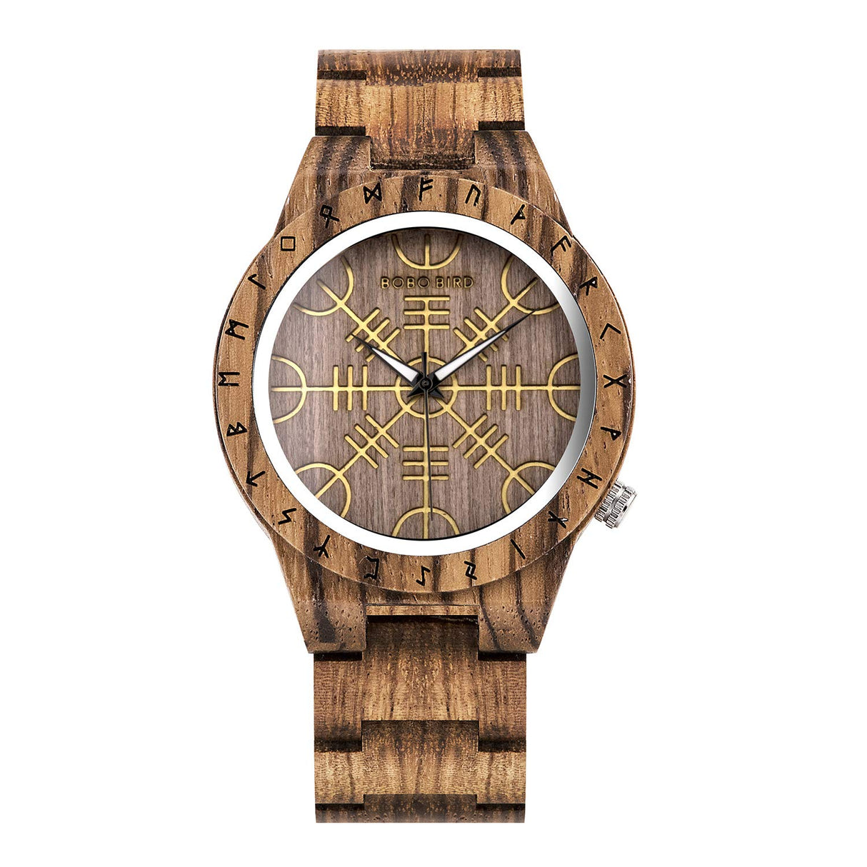 BOBO BIRD Mens Unique Engrave Wood Watches Luxury Stylish Watch Wood Strap with Bamboo Wooden Box BOBO BIRD