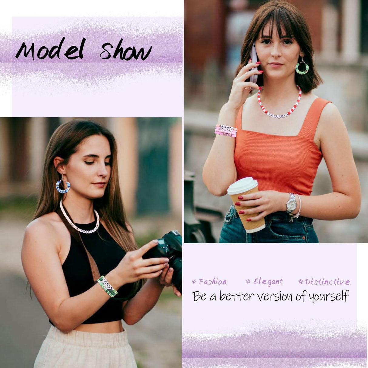 Wuollgess 6000 PCS Clay Beads Bracelet Making Kit with A to Z Alphabet Letter Beads, Friendship Bracelet Kit, Earrings Necklace Craft Jewelry Making Kit for Adults Wuollgess