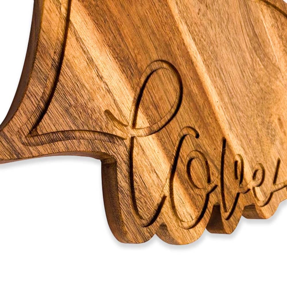 Affinity Decor Acacia Wood Valentine's Day Gift Cheese Cutting Chopping Charcuterie Board for cheese Platter Serving Try Plate (Love Heart Board 10.6"L x 11.6"W) Affinity Decor