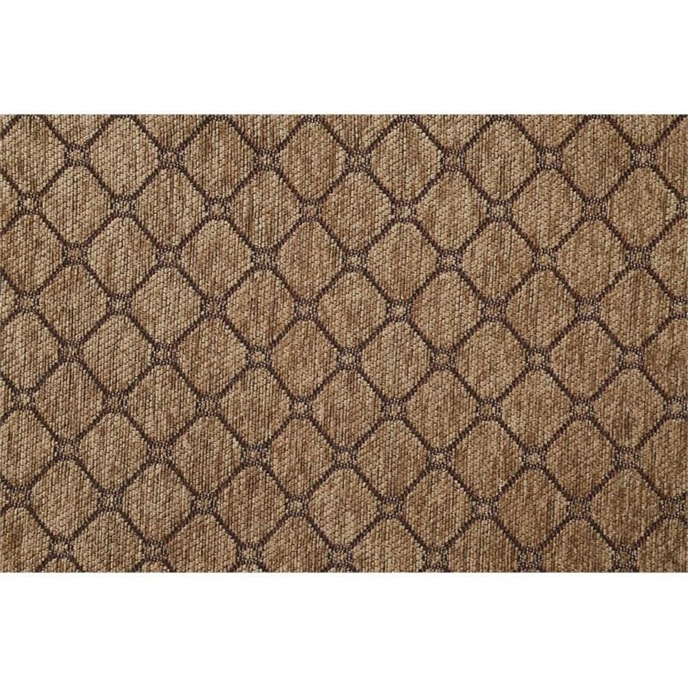 Acme Chateau De Ville Fabric Tufted Sofa with 5 Pillows in Espresso Acme