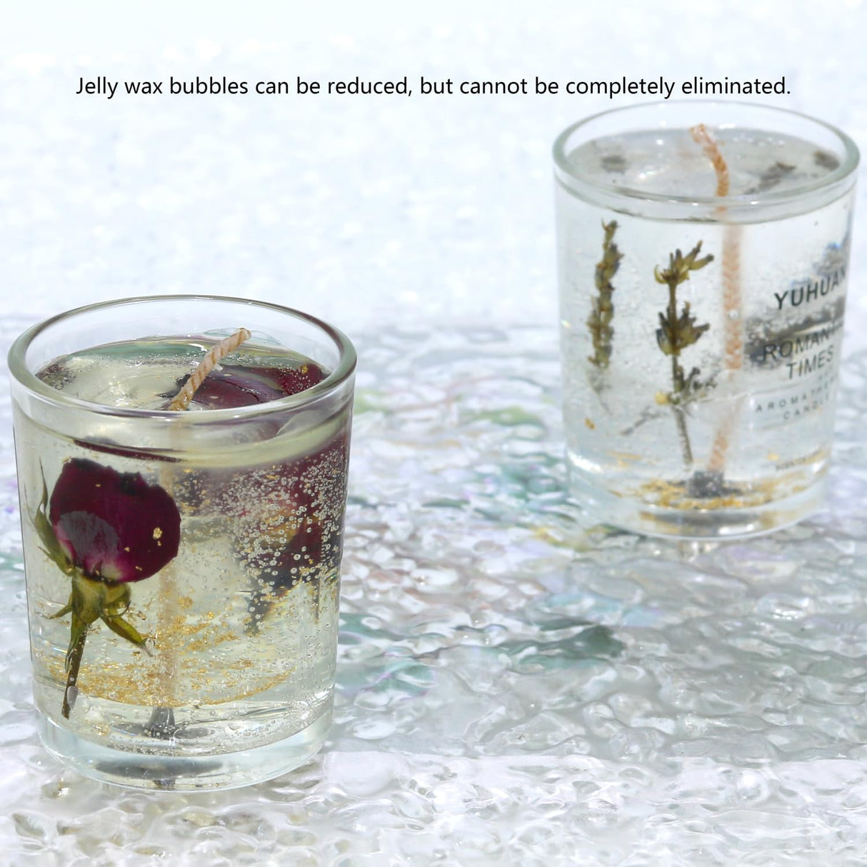 Namzi Jelly Wax Melts, DIY Gel Wax for Candle Making, Gel Candle Wax, Candelilla Wax, Clear Wax for Candle Making, Handmade Material Crystal Gel Candle, Handcraft Scented Wax Candles Supplies, 36 OZ Namzi