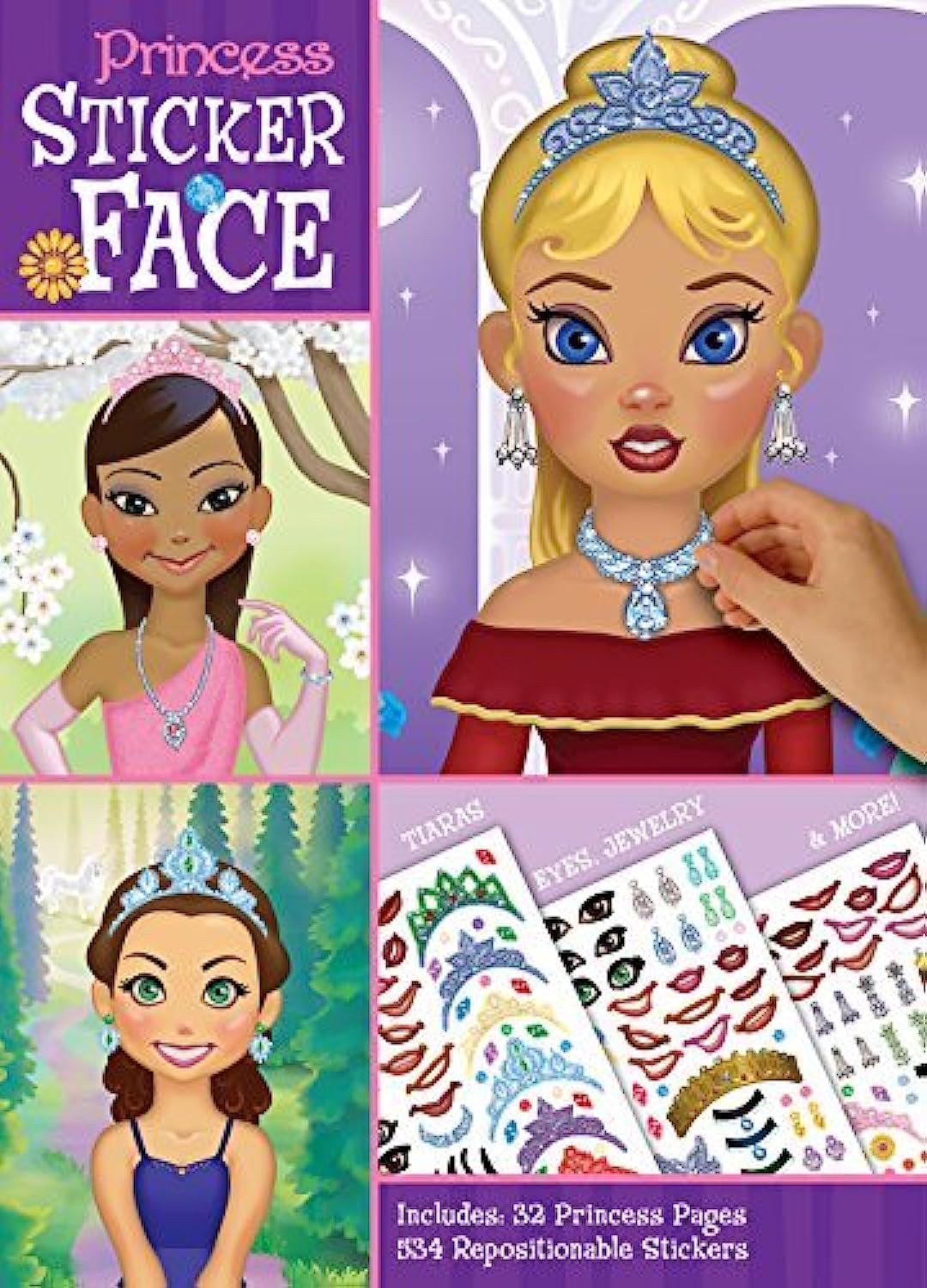 Bendon Create-A-Face Sticker Pad (Princess) Bendon