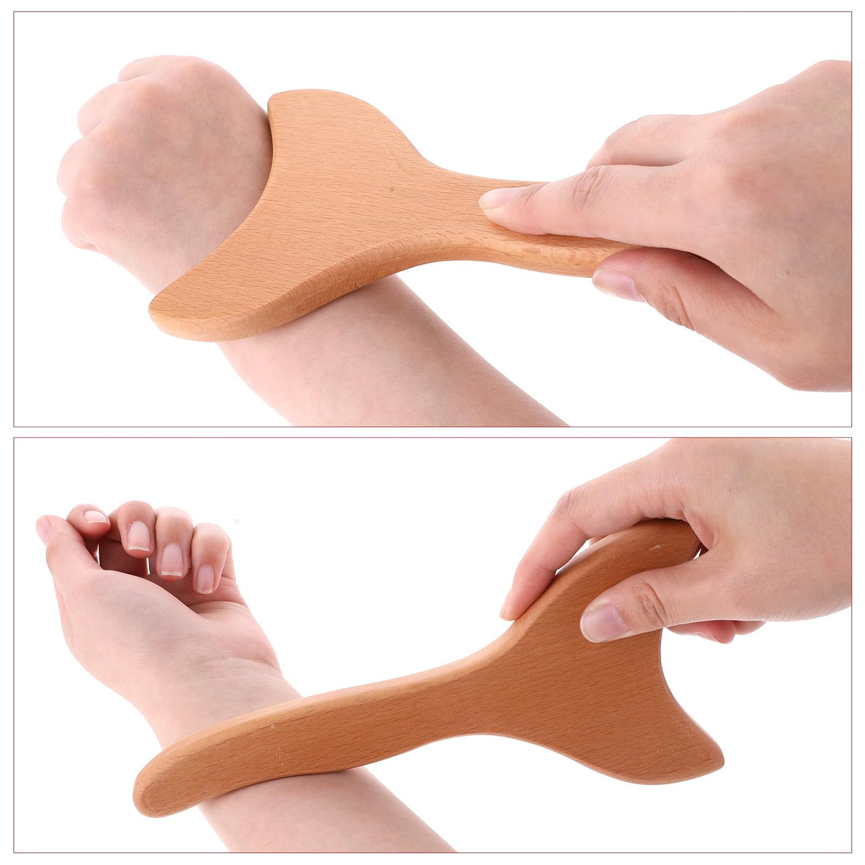 Body Gua Sha Tools Wood Therapy Massage Tool Lymphatic Drainage Massager Cellulite Remover Body Sculpting Tool One Handed Body Sculpting Tools for Anti-Cellulite Muscle Tension Release WY LIGHTING LEVEL