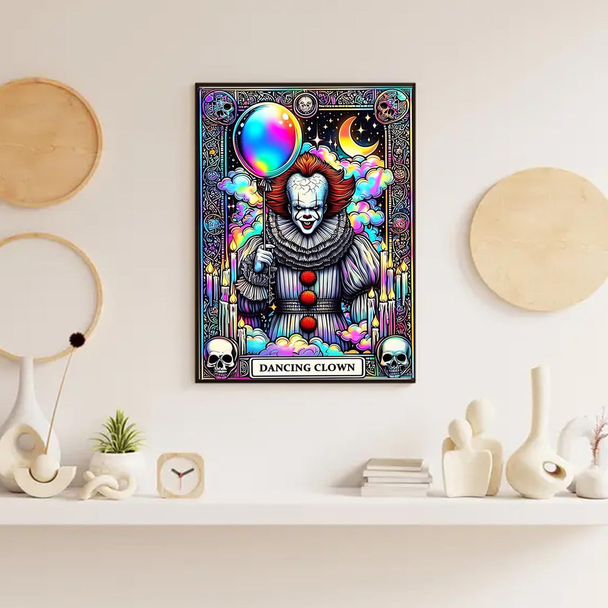 LILEIDECO Diamond Painting Kits for Adults DIY 5D Diamond Art Painting Kits with Round Diamonds Full Drill Horror Movie Gem Art Painting Kit for Home Wall Decor Gifts12x16inch LILEIDECO