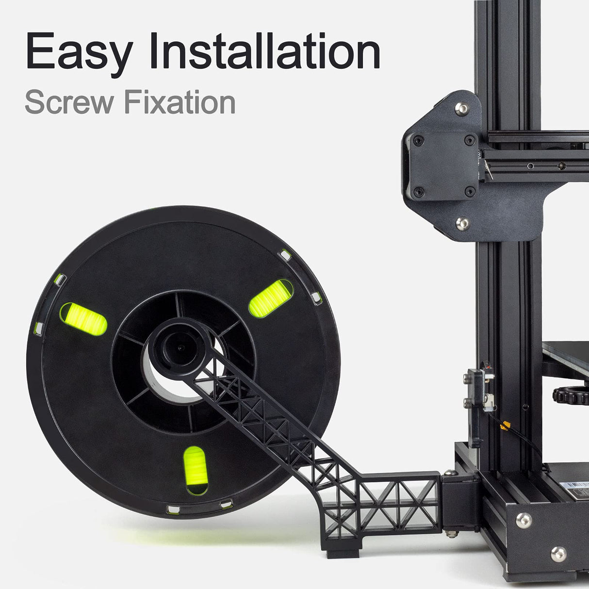 CREALITY Ender 3 Rotatable Filament Spool Holder Upgrade Built-in Bearing 3D Printer Bracket for Ender 3,Ender 3 V2,Ender 3 Pro,CR10,Ender 5,Ender 5 Pro,Ender 3 Neo,Ender 3 V2 Neo 3D Printers REDREX