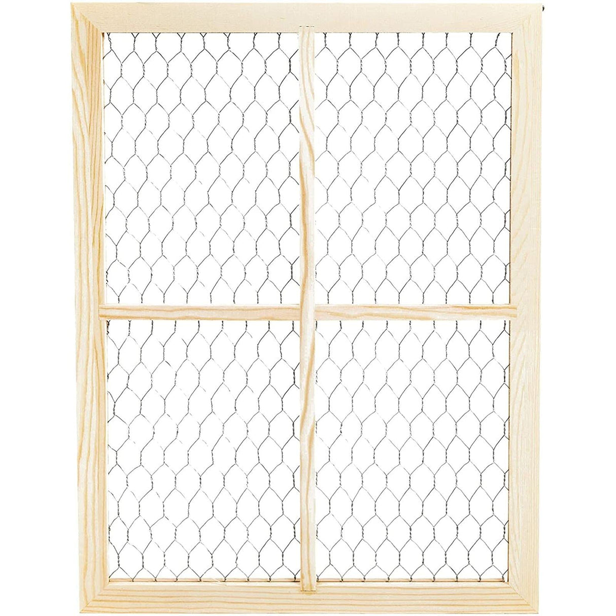 Bright Creations Unfinished Wood Window Frame with Chicken Wire Mesh (12 x 16 in, 2 Pack) Bright Creations