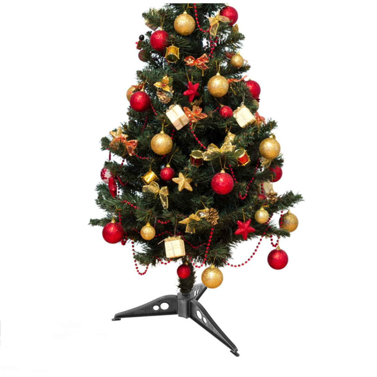 Garneck Christmas Tree Stand 7.5x7.4 Plastic Xmas Tree Base Stand Christmas Tree Legs Samll Xmas Tree Base Stand Holde Replacement Stand Holder Base for Artificial Xmas Christmas Tree Garneck