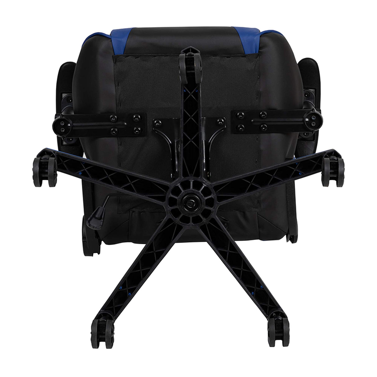 Flash Furniture X20 Gaming Chair Racing Office Ergonomic Computer PC Adjustable Swivel Chair with Fully Reclining Back in Blue LeatherSoft Flash Furniture