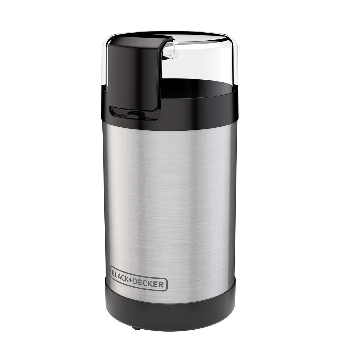BLACK+DECKER One Touch Coffee Grinder, 2/3 Cup Coffee Bean Capacity, Spice Grinder, One Touch Push-Button Control -150 Watts -Stainless Steel Blades BLACK+DECKER
