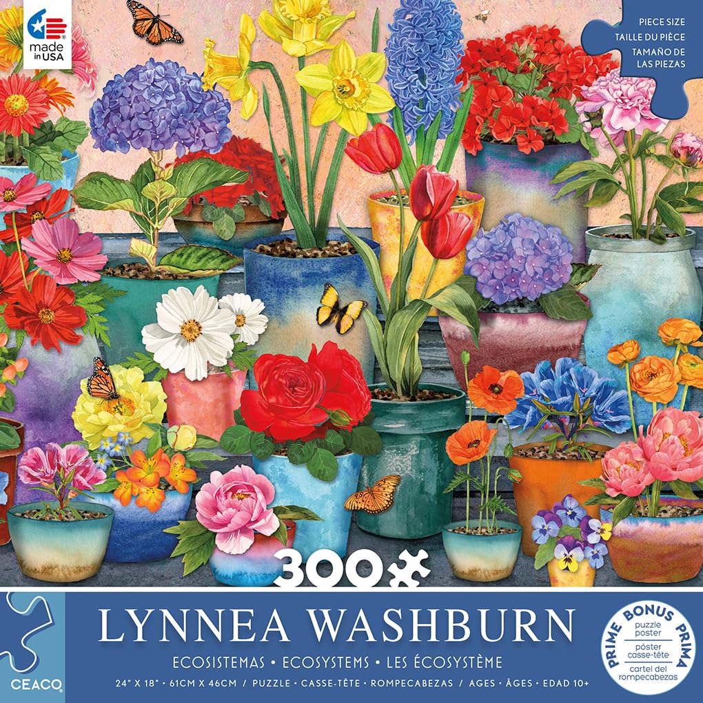 Ceaco - Ecosystems - Pretty Petals - 300 Piece Jigsaw Puzzle Ceaco