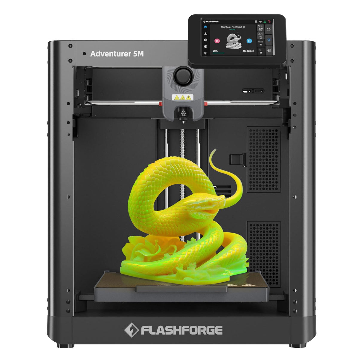 FLASHFORGE Adventurer 5M 3D Printer,600mm/s Max Speed Core XY 3D Printers with Auto Leveling,280°C Direct Extruder, 3s Detachable Nozzle, Dual-Sided PEI Platform,Dual Cooling, for Home,Kids,Beginners Voxelab
