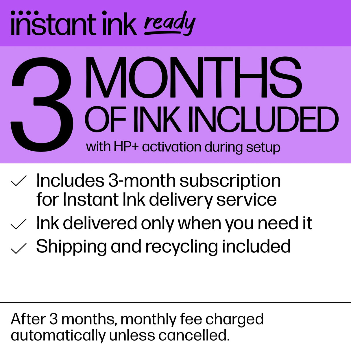 HP DeskJet 4155e Wireless Color Inkjet Printer, Print, scan, copy, Easy setup, Mobile printing, Best-for home, 3 months of Instant Ink included,white HP