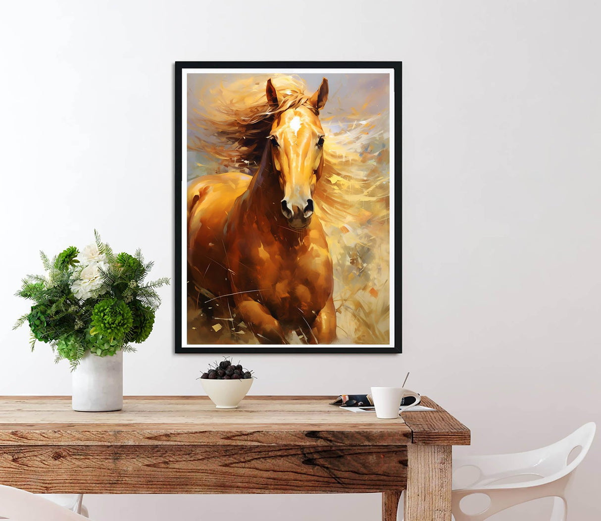 Diymood DIY 5D Diamond Painting Kits for Adults Horse - Diamond Art Kits for Adults Animal | Full Drill Round | Crystal Mosaic Picture | Beginner | Home Wall Decor | 12x16 inch Diymood