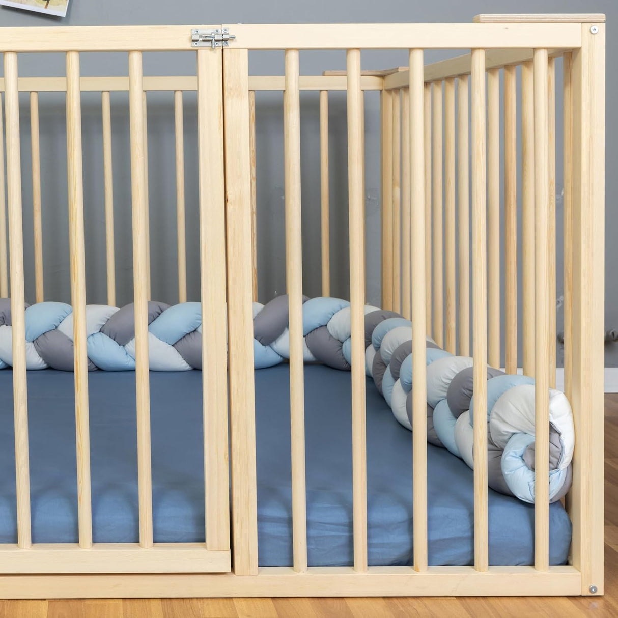 Montessori Floor Bed Twin Size 39x75" / Height 38.58'' | Pine Tree Toddler Bed Frame, Wood Bed Frame | Gift For Kids Room Decor Special Bed (Twin) Generic