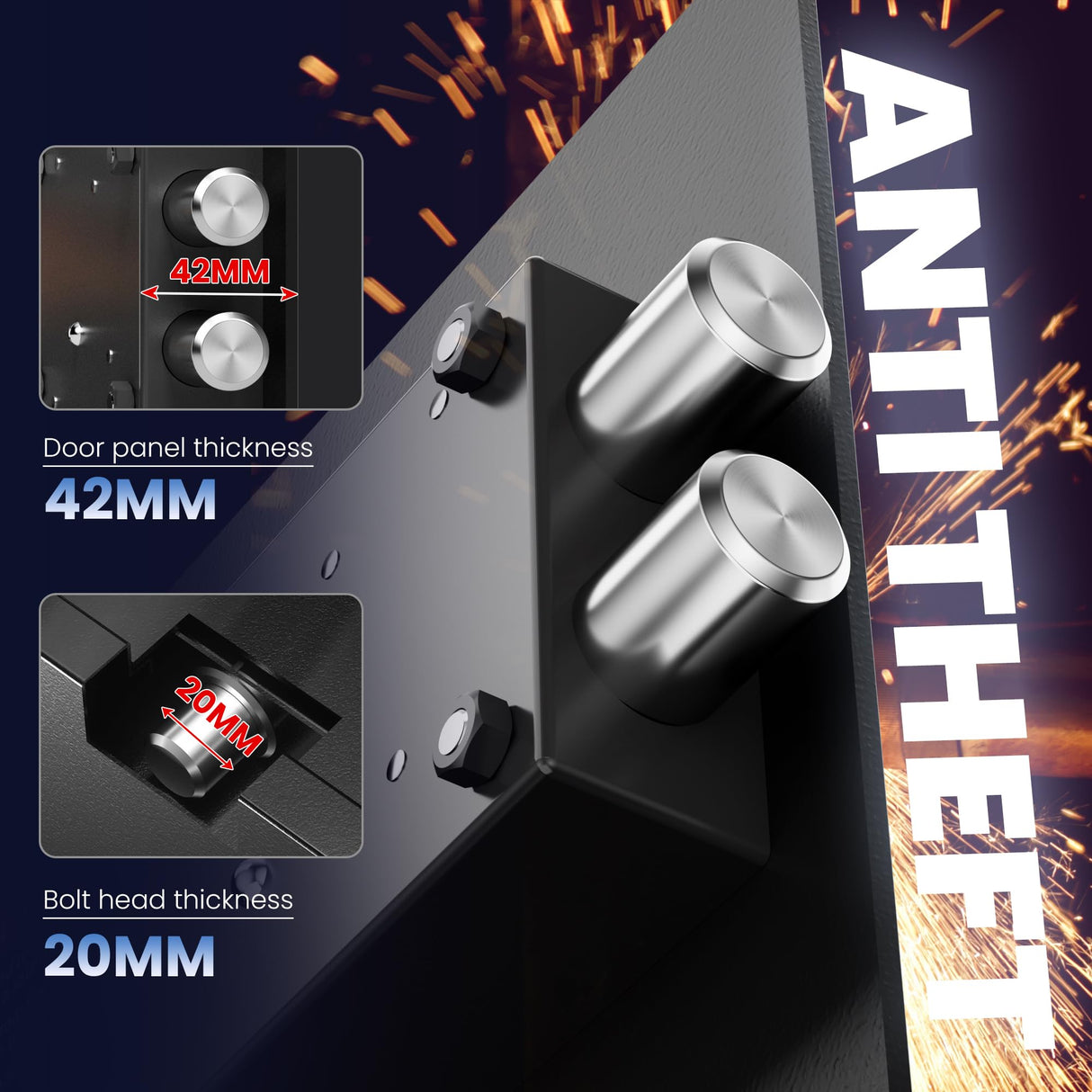 KornerBatl Hidden In Wall Safes Between Studs with Removable Pegboard, 0.405 Cubic Ft. Hidden Security Floor Safe with Key Lock for Handgun, Jewelry, Passport KornerBatl