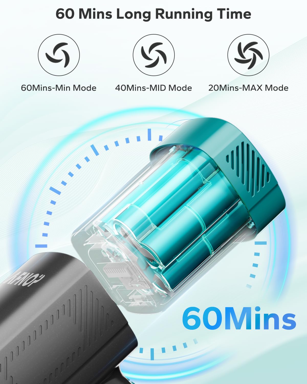 Cordless Vacuum Cleaner, 550W/45Kpa/60Mins Vacuum Cleaners for Home, Self-standing Stick Vacuum with LED Display, Rechargeable Cordless Vacuum, Lightweight Vacuum for Carpet, Pet Hair, Hardwood Floor AFNOP