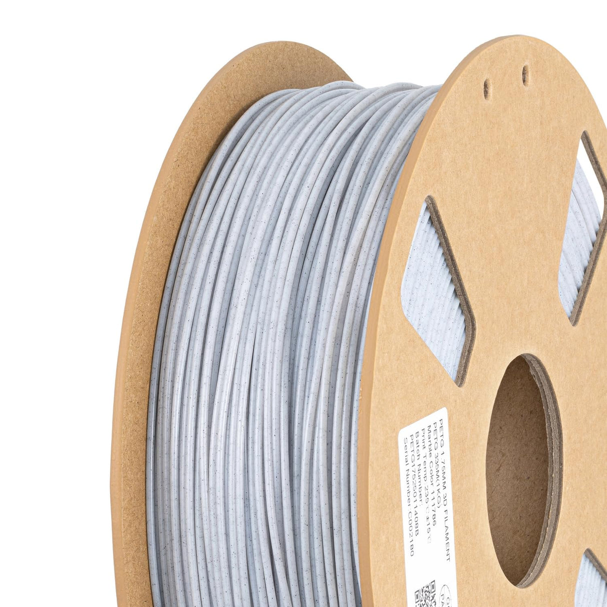 Marble PETG Filament 1.75 mm 3D Printer Filament 1KG 2.2LBS Spool 3D Printing Filaments Print Materials Stronger Than Marble PLA Filament 1.75mm Rock White HZST3D HZST3D