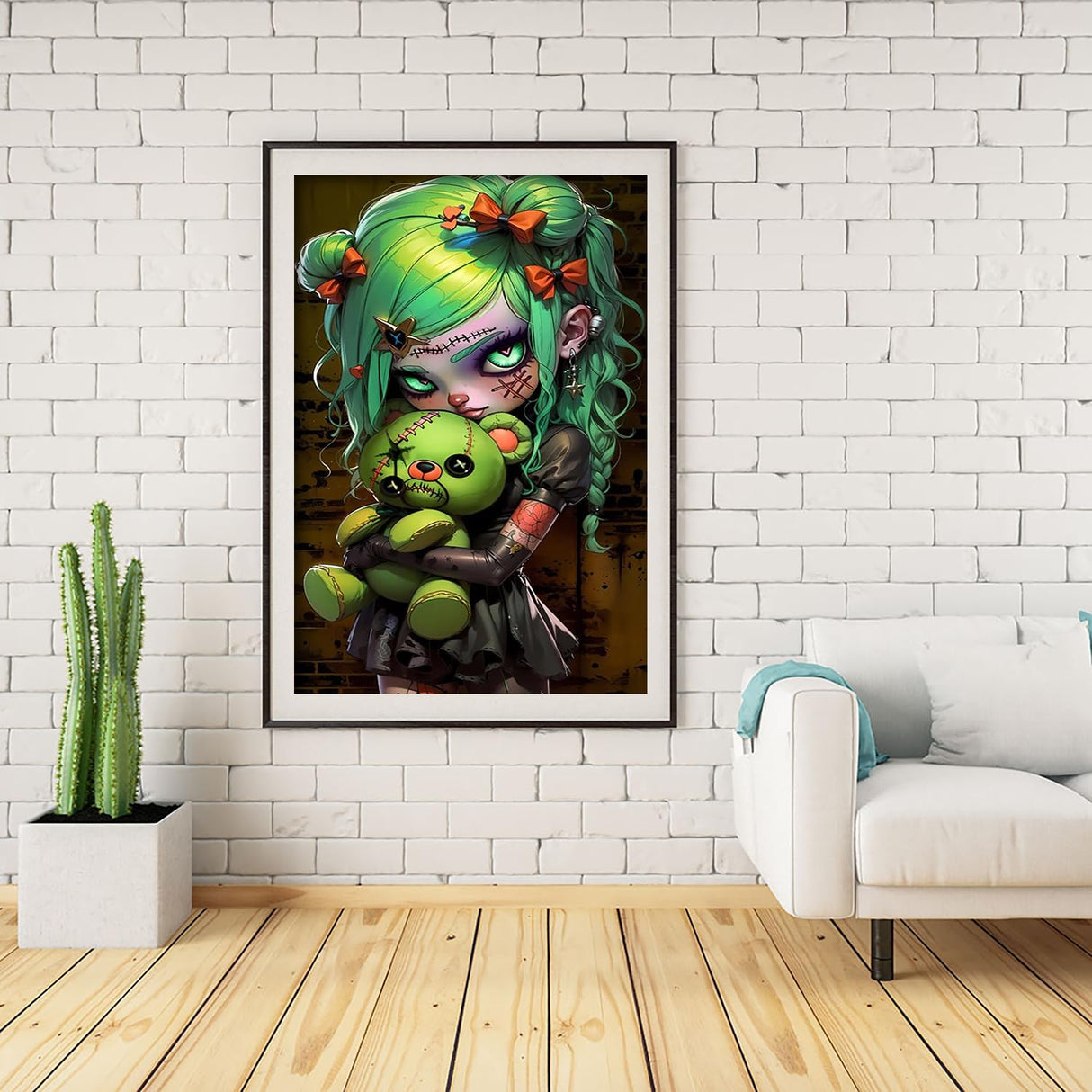 nekpiahu Gothic Diamond Art Kits for Adults,Diamond Painting Kits for Adults,DIY Round Full Drill Diamond Dot,5D Diamond Painting for Adults,Crystal Art Gem Art for Home Decor 12x16inch nekpiahu