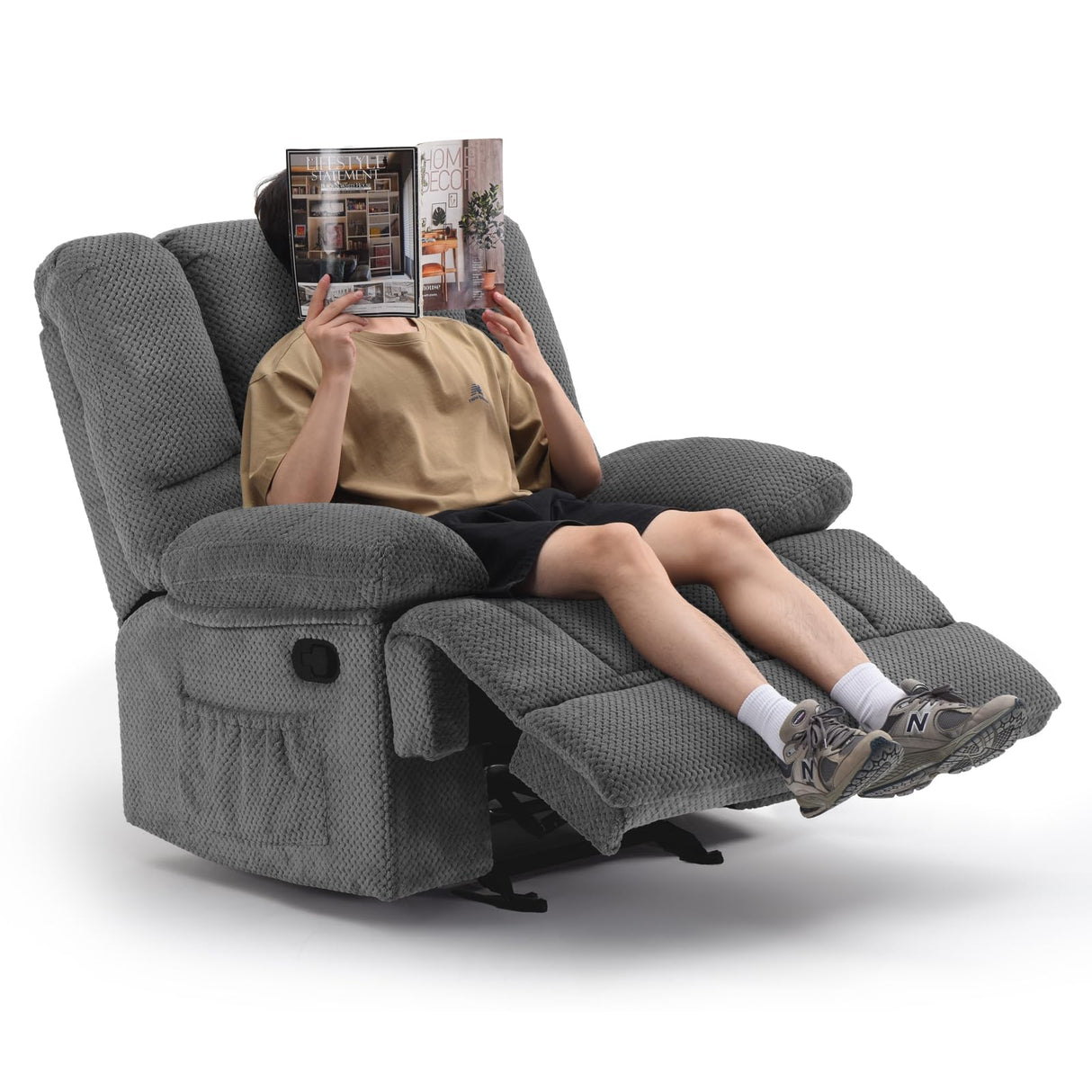 STARY Oversized Rocking Rocker Recliner Chair for Living Room Adults STARY