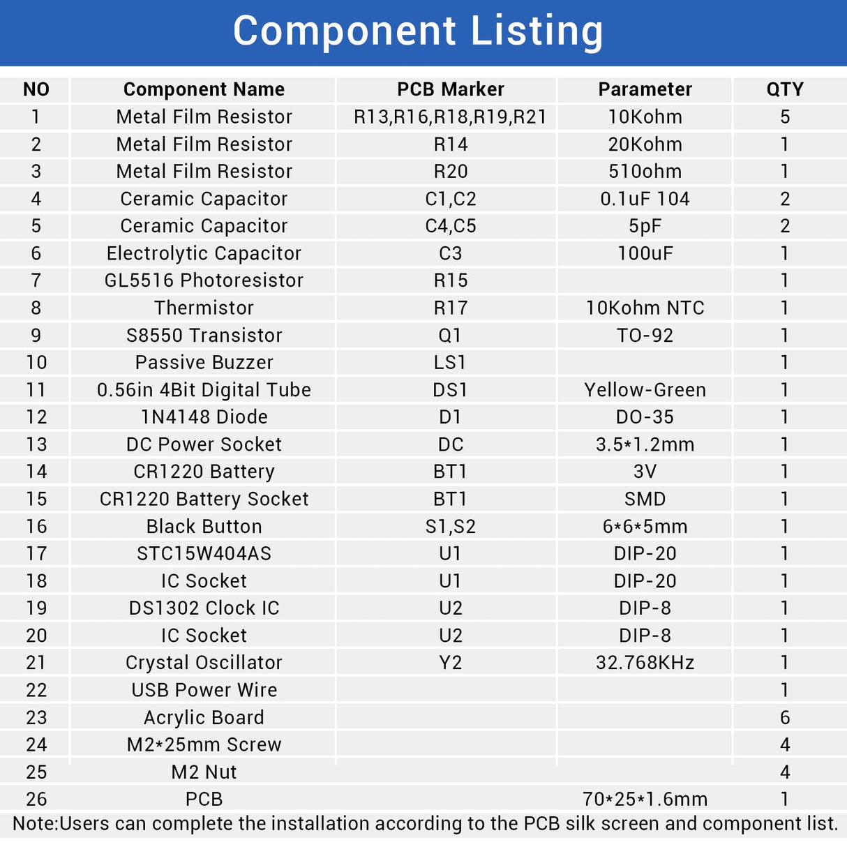 MiOYOOW TJ-56-428 4-Digit Digital DIY Clock Kits with Acrylic Shell, DIY Alarm Clock Soldering Practice Kit for Students and DIYers, DIY Electronics Kit for Learning Electronics MiOYOOW