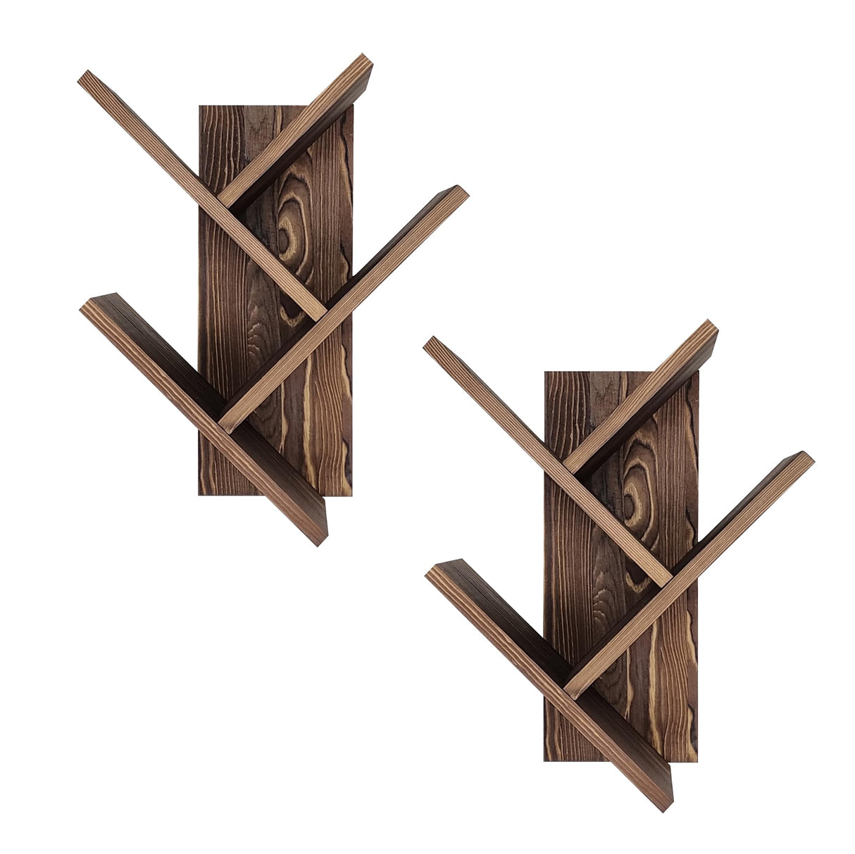 FreshDecor Tree Bookshelf 7-Tier | Wall Bookshelf | Book Organizer | Solid Wood Bookshelf for Kids | Floating Bookshelf Organizer FreshDecor