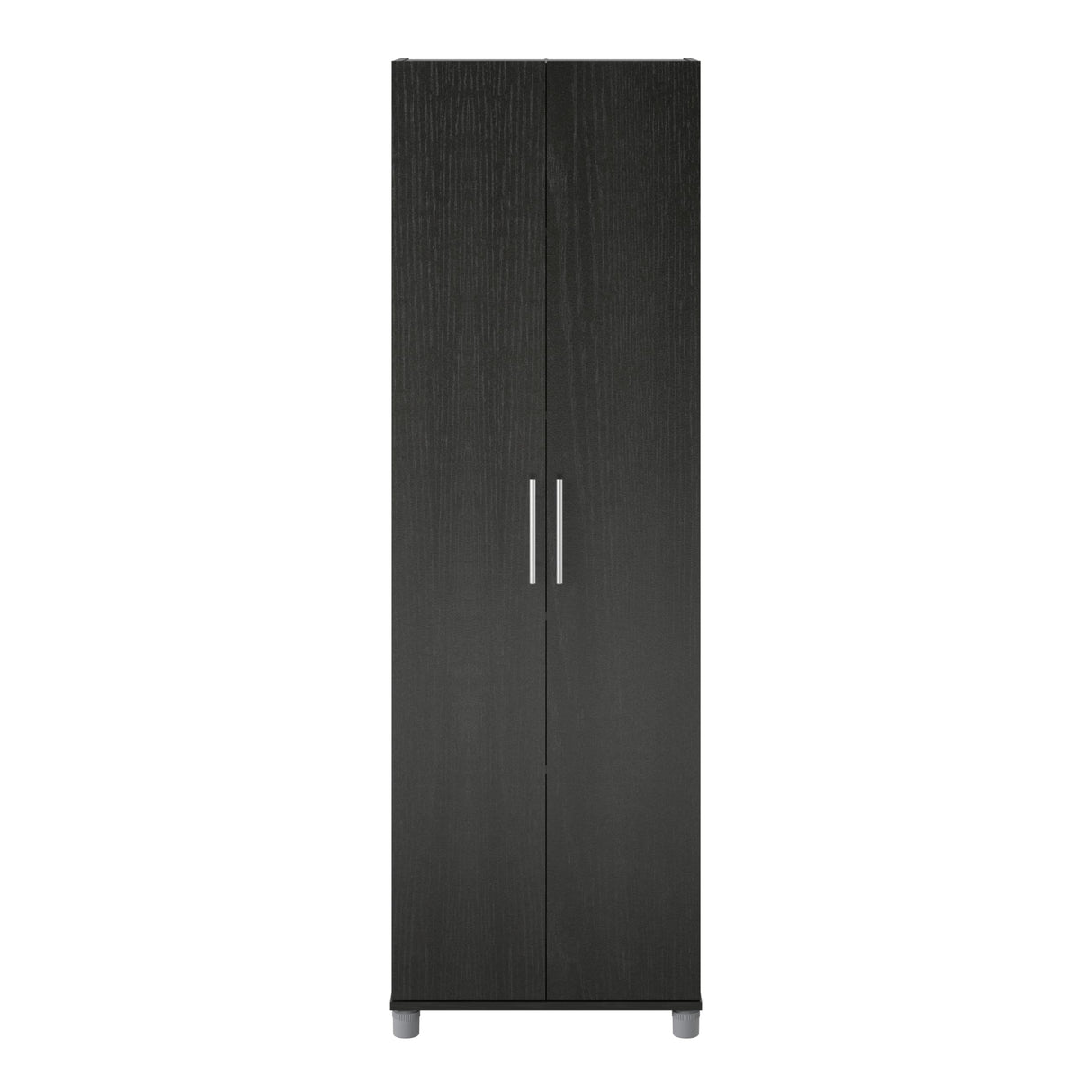SystemBuild Camberly 24" Utility Storage Cabinet in Black Oak SystemBuild