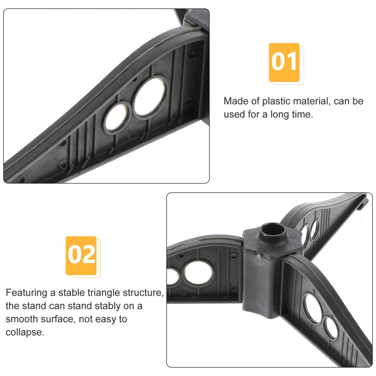 Garneck Christmas Tree Stand 7.5x7.4 Plastic Xmas Tree Base Stand Christmas Tree Legs Samll Xmas Tree Base Stand Holde Replacement Stand Holder Base for Artificial Xmas Christmas Tree Garneck