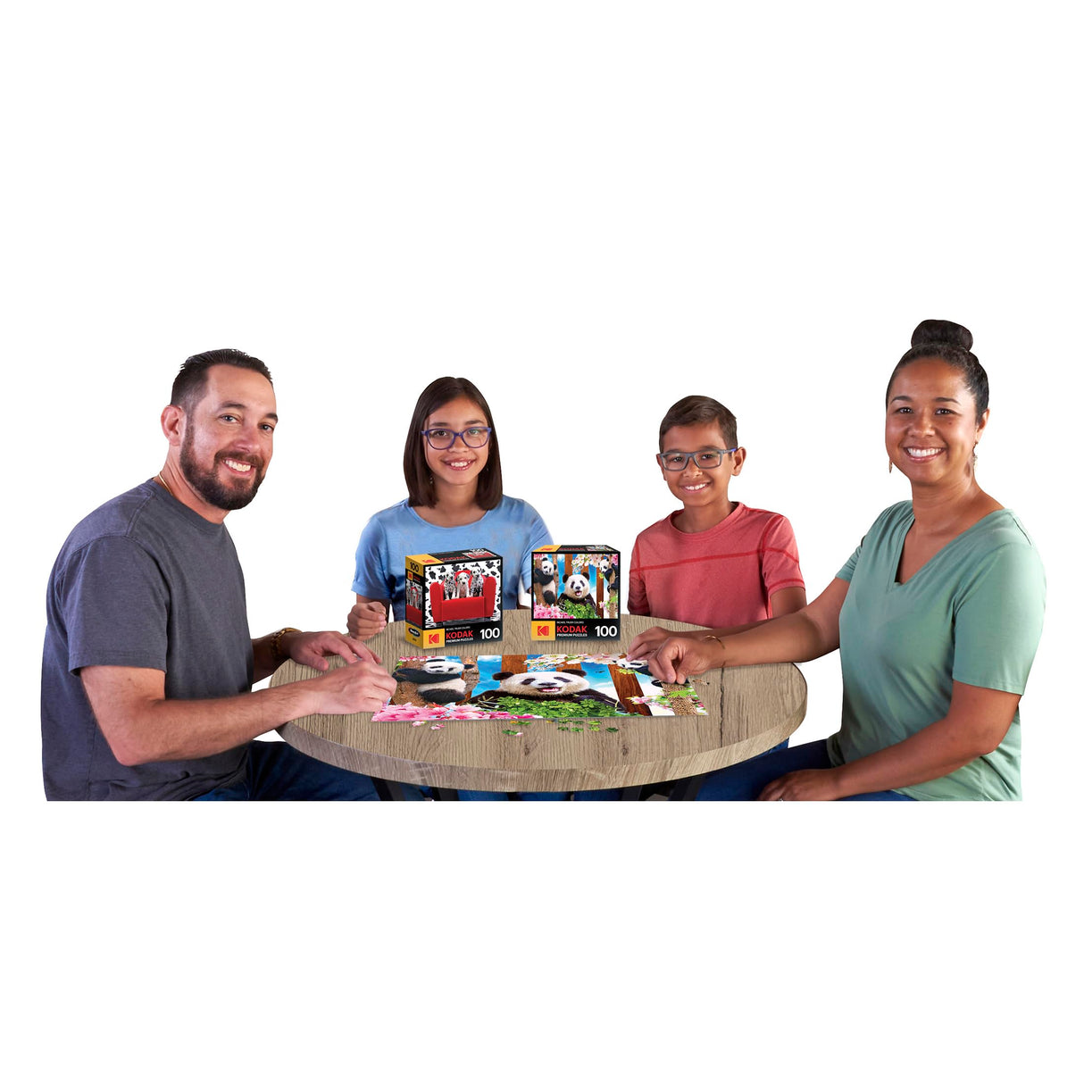 RoseArt - Kodak Premium - Panda Playtime - 100 Piece Jigsaw Puzzle for Adults RoseArt