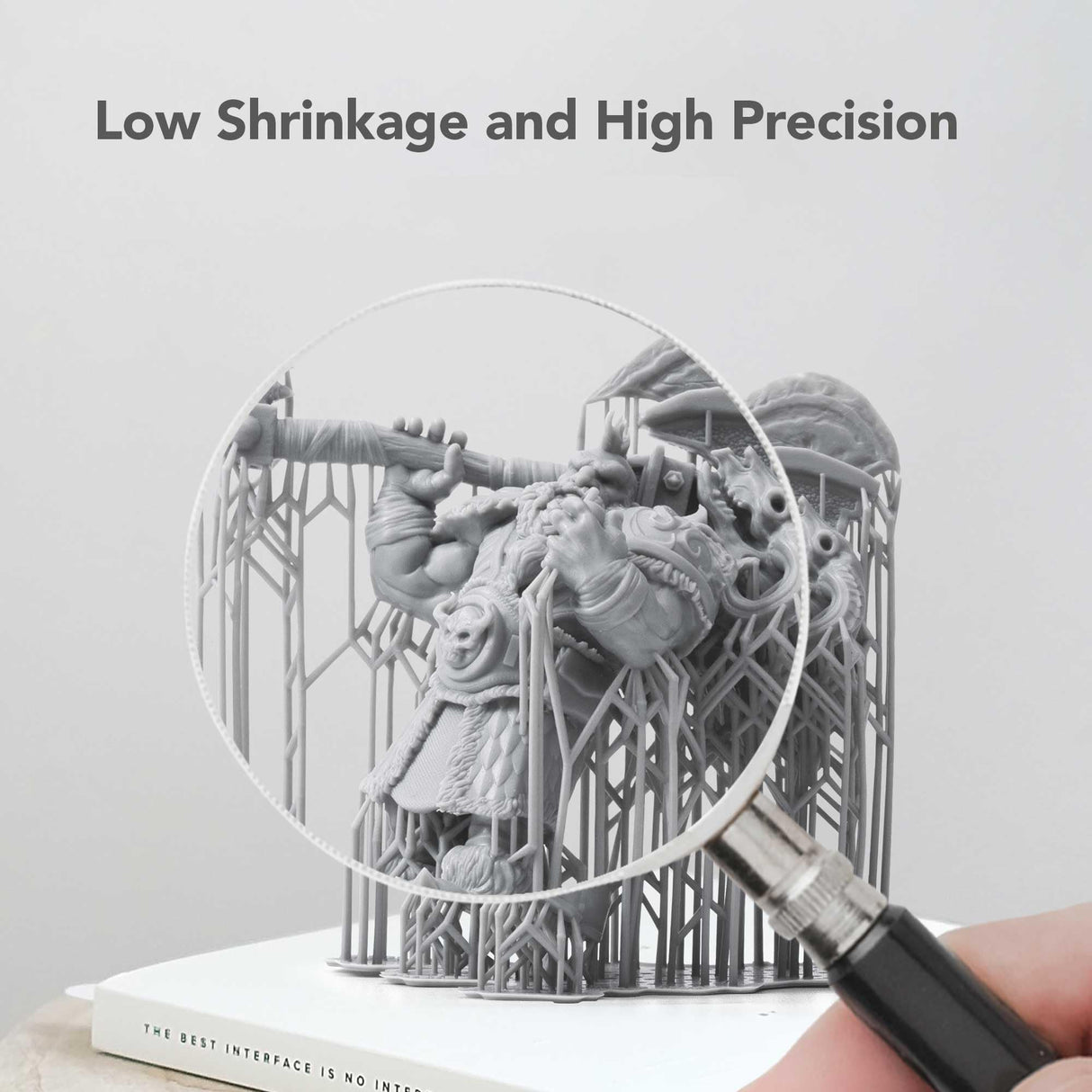 Phrozen 3D Printer ABS-Like Matte Gray Resin,405nm DLP LCD UV-Curing Photopolymer Resin for General Modeling and Prototyping, High Precision Printing, Low Odor, Non-Brittle (5kg) phrozen