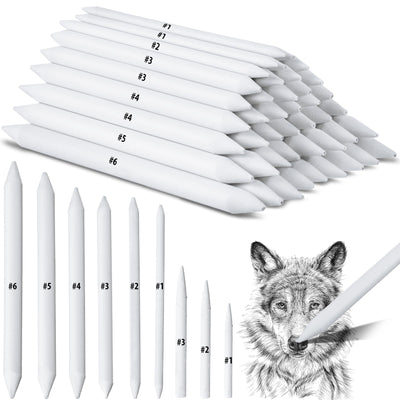 Fulmoon 288 Pcs Blending Stump and Tortillion Set Paper Art Blenders Blend Stumps for Drawing Shading Drawing Supplies Pencil Sketch Paint Tools for Student (Assorted,Mixed Sizes)