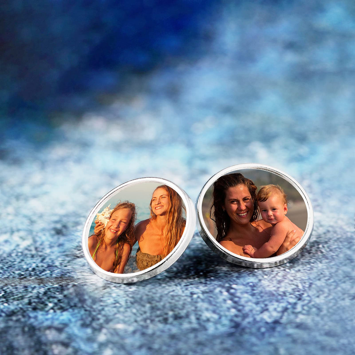 Hicarer 30 Pieces Sublimation Blank Pins Button Pin Badge DIY Button Badge Sublimation Silver Blank Base Pins for DIY Craft Making School Supplies Hicarer