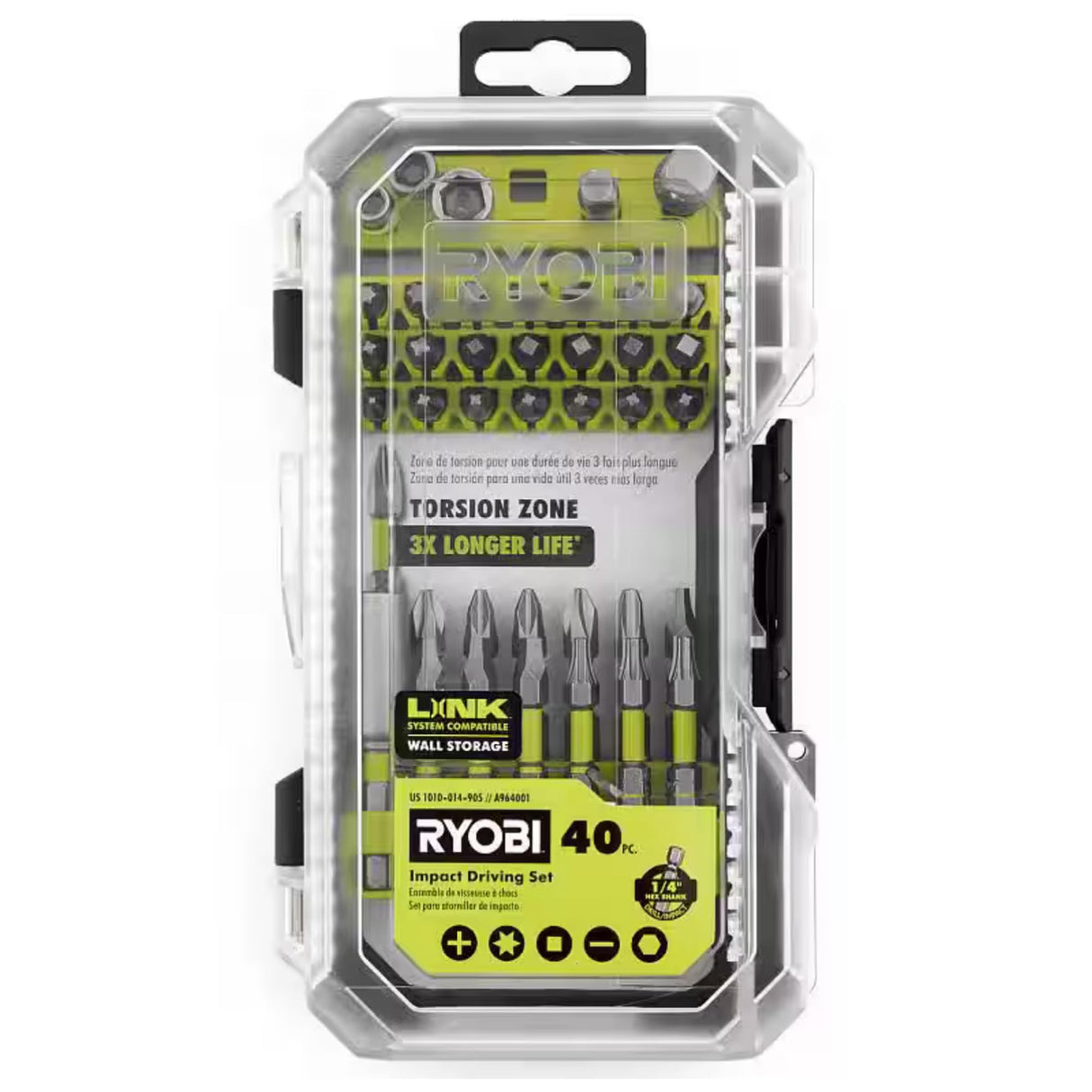 Cordless Drill Set Bundle with Ryobi 18V ONE+ Drill Driver, 3/8 Inch Chuck, 40 Piece Drill Bit Set, 1.5 Ah 18-Volt Lithium-ion Battery, 18-Volt Charger and Buho 16 Inch Tool Bag Buho