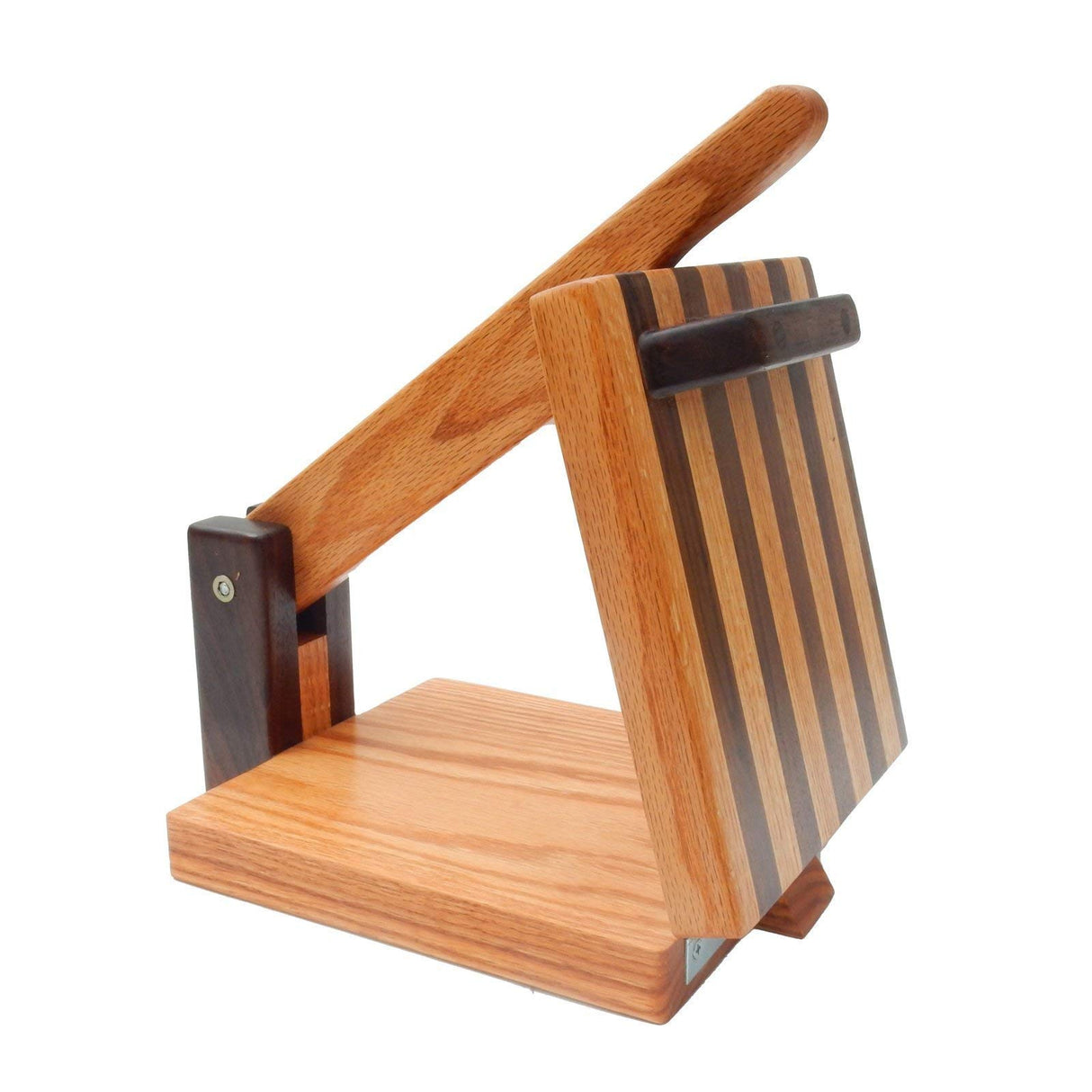Central Coast Woodworks Tortilla Press - Red Oak & Walnut- 8 inch Wooden Tortilla Press, Hardwood Tortilla Maker, Square Wood Flour Tortilla Press for Mexican Tortillas Roti Burrito, Tacos, Patacones Central Coast Woodworks