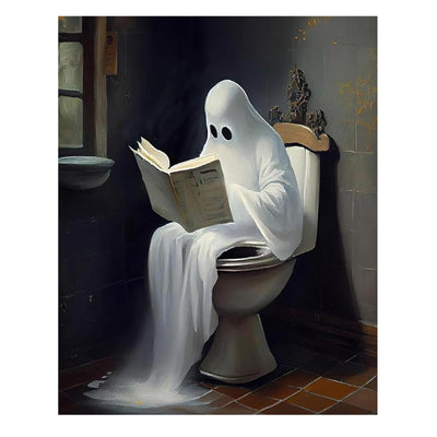 Reivworl Halloween Paint by Numbers Kit for Adults, Ghost Paint by Numbers, Adult Paint by Number Kits for Gifts and Home Wall Decor 16x20 Inch